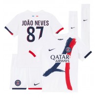 Paris Saint-Germain Joao Neves #87 Replica Away Minikit 2024-25 Short Sleeve (+ pants)